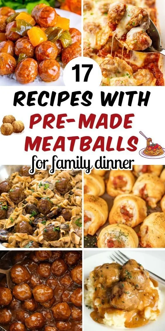 A variety of meatball recipes showcased on a wooden table