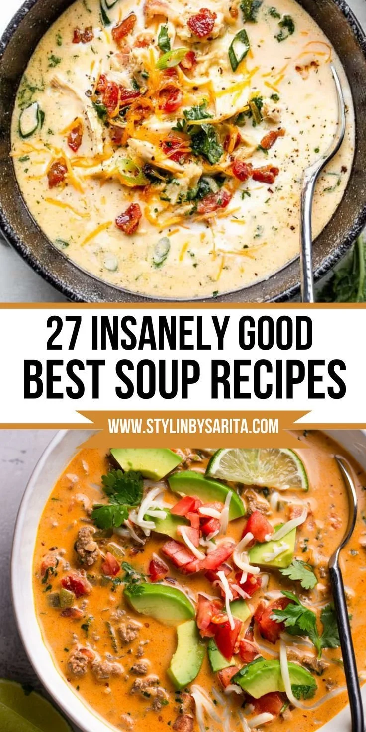 Bowl of homemade soup with fresh ingredients showcasing best soup recipes