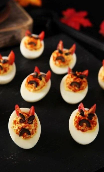 Creative deviled eggs ideas for Halloween and holiday parties