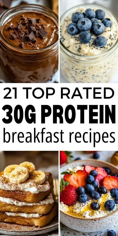 Healthy protein breakfast bowl with 30 grams of protein for energy and nutrition.