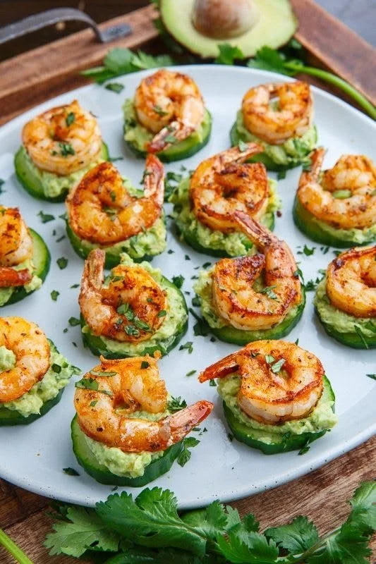 Easy appetizers for a garden party displayed on a picnic table.