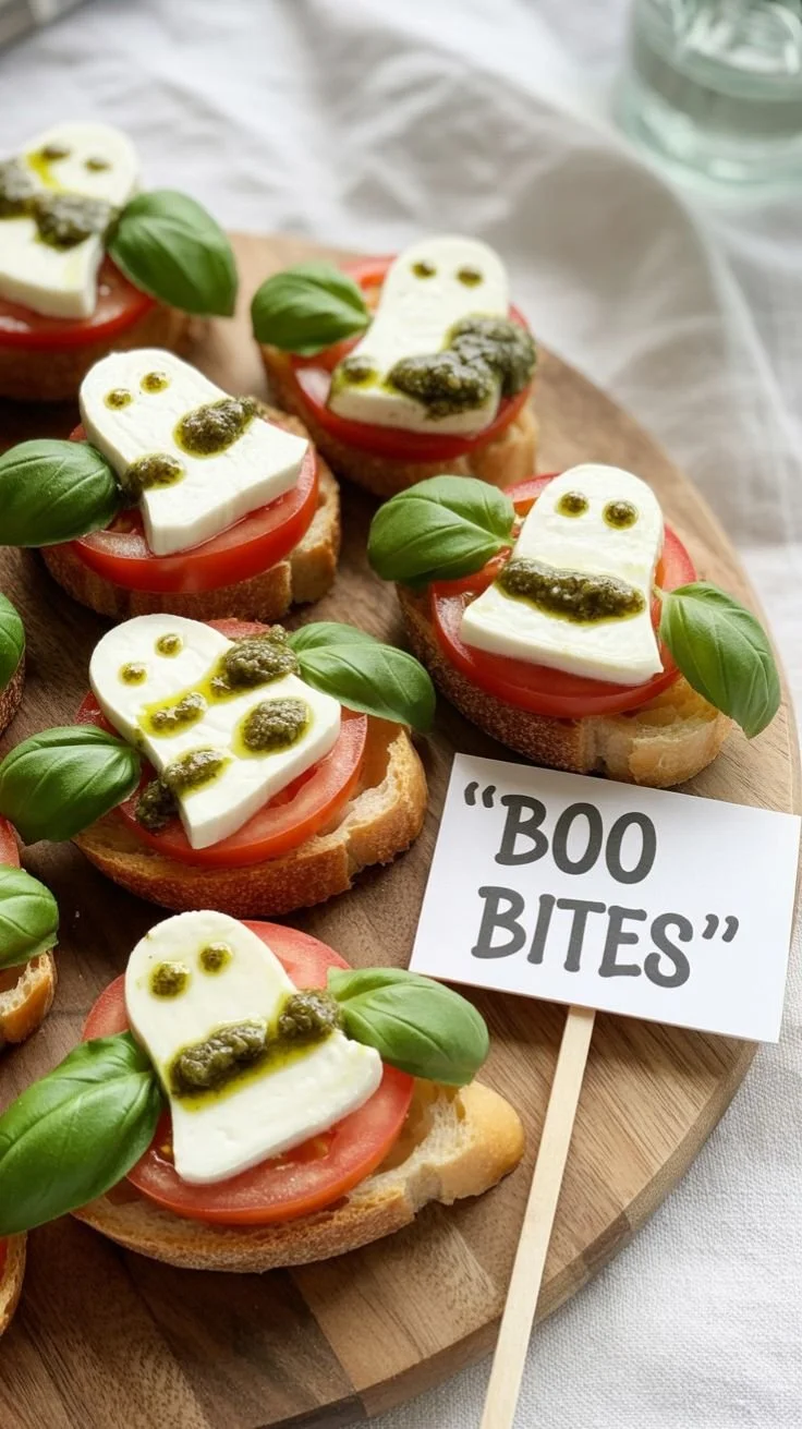 A spread of spooky Halloween food ideas including treats and festive dishes.