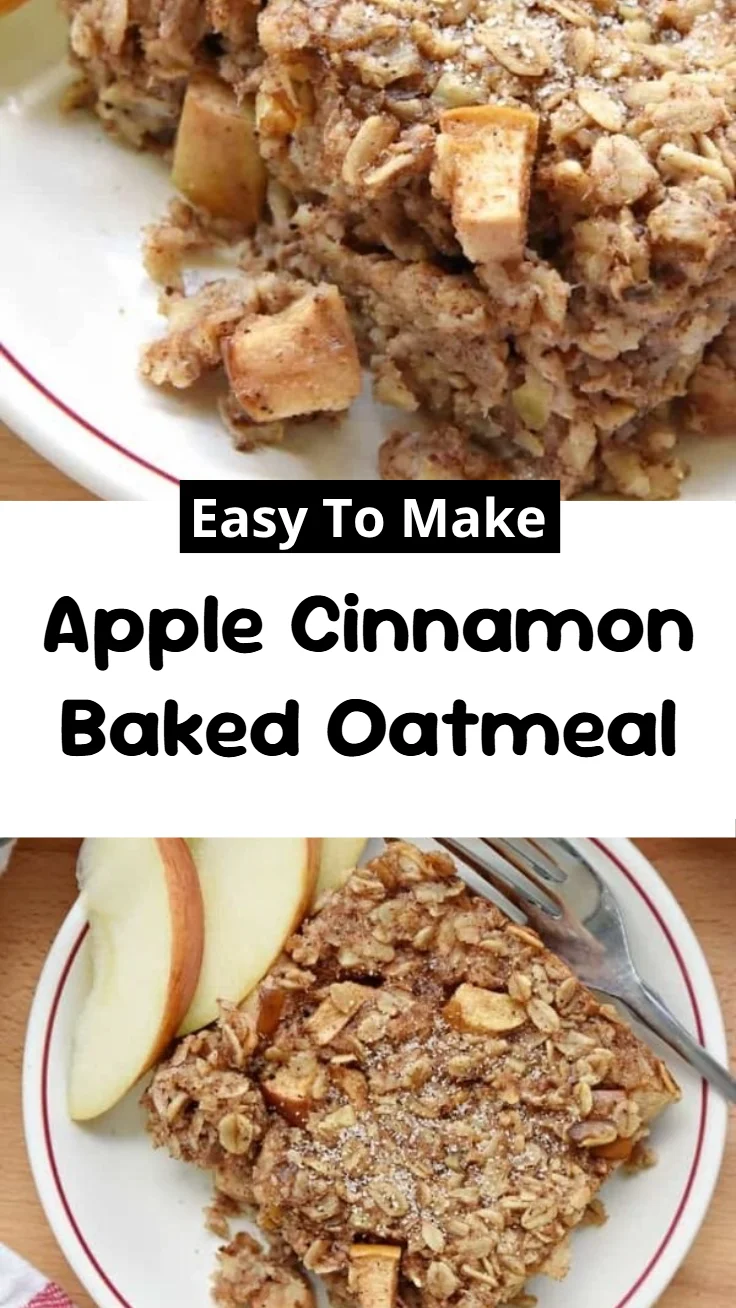 Apple Cinnamon Baked Oatmeal