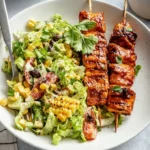 bbq chicken skewer salad with whole30 herby ranch 2026 07 06 225506