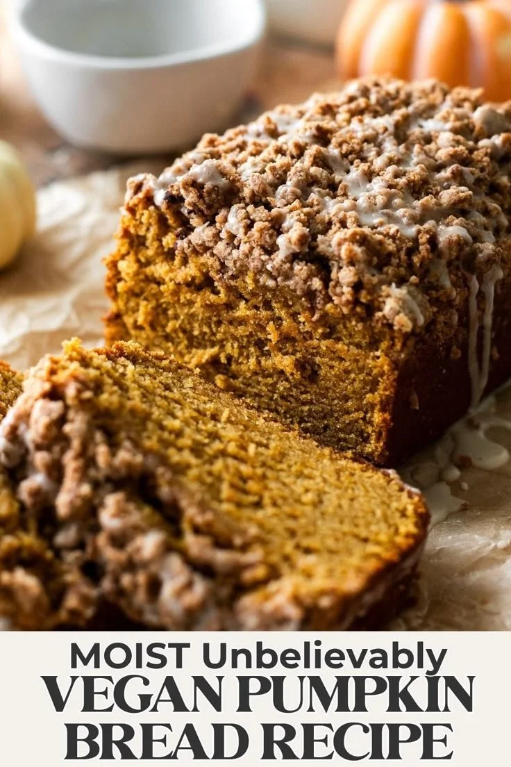 Moist vegan pumpkin bread baked in one bowl, better than Starbucks