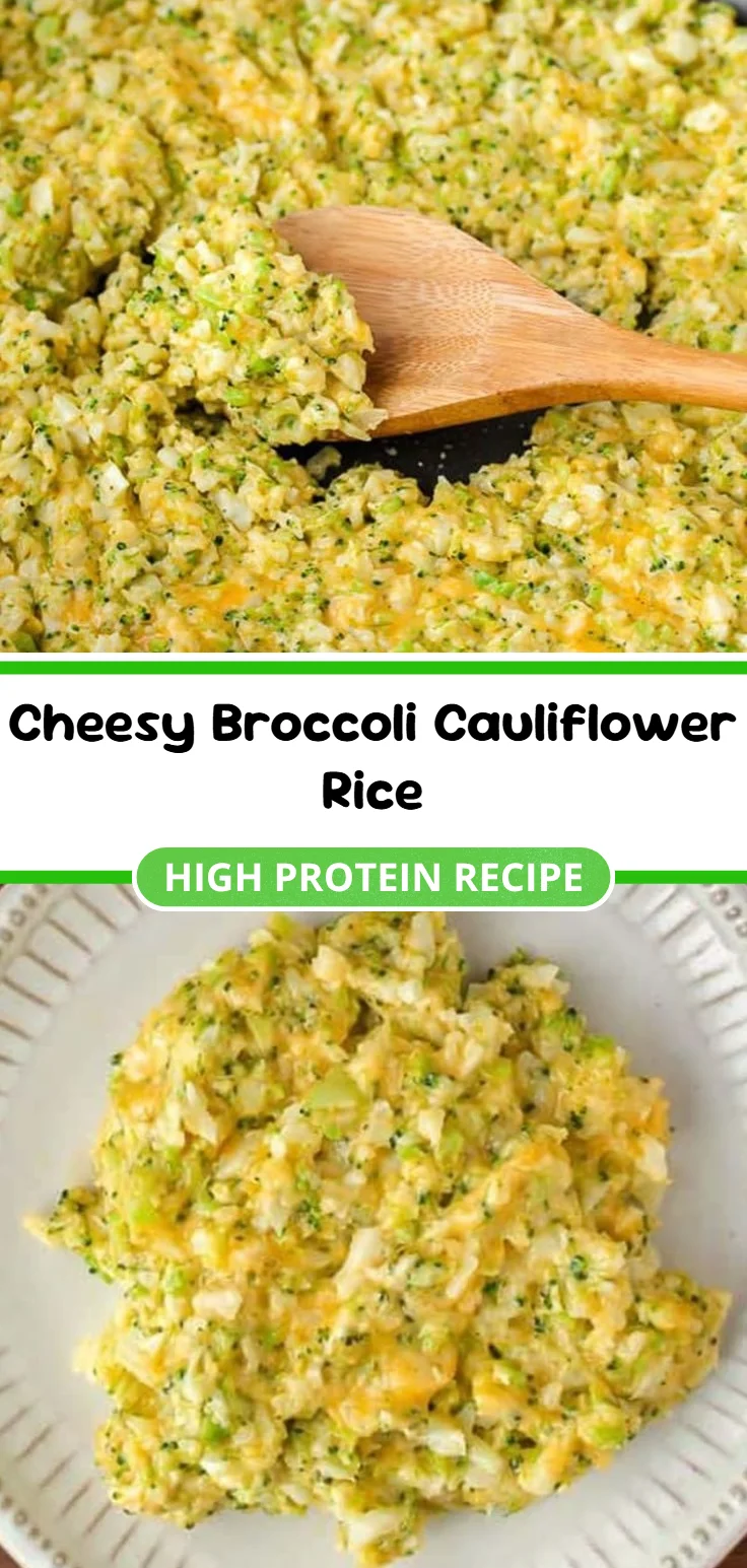 Cheesy Broccoli Cauliflower Rice