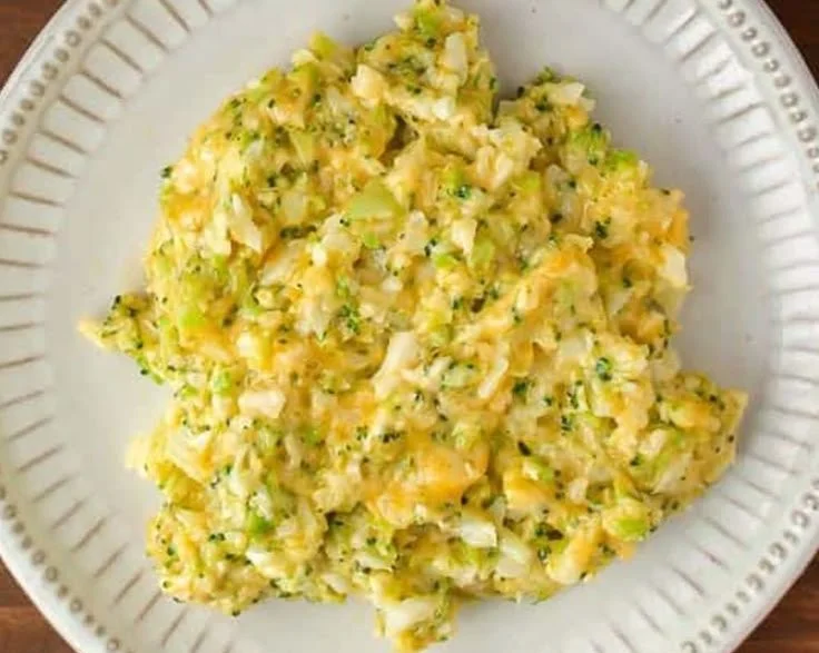 Cheesy Broccoli Cauliflower Rice