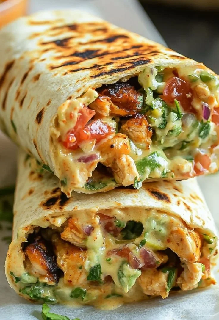 Chipotle Ranch Grilled Chicken Burrito
