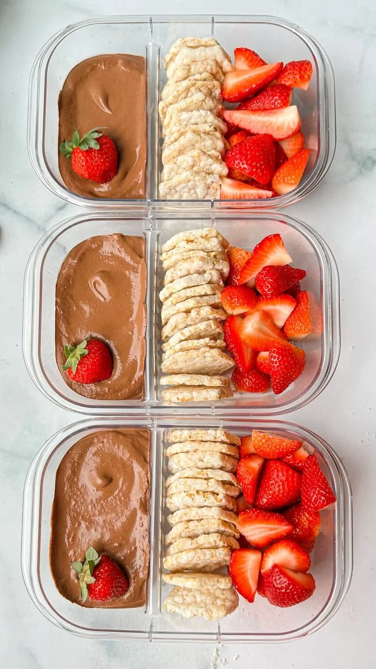 Chocolate protein pudding snack box from That Vegan Babe, a vegan treat