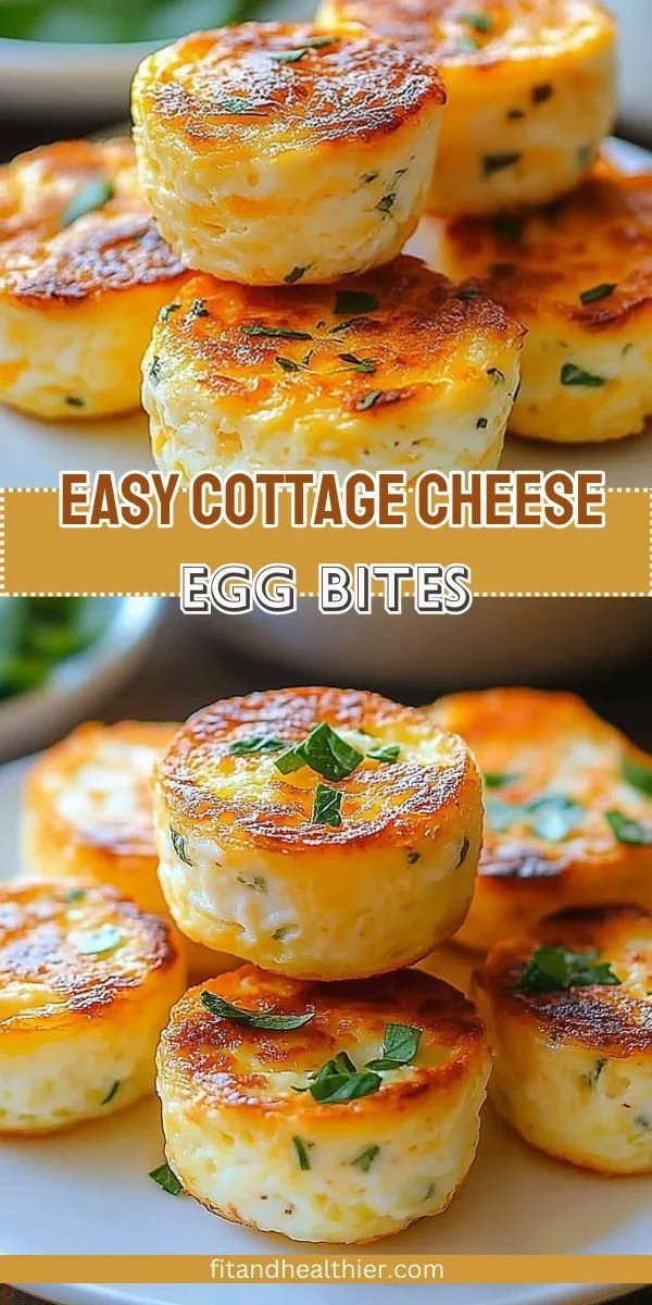 Delicious easy cottage cheese egg bites, perfect for a healthy snack or breakfast.