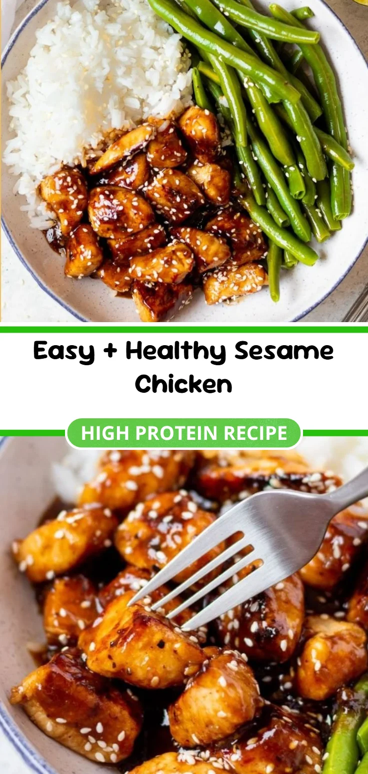 Easy + Healthy Sesame Chicken