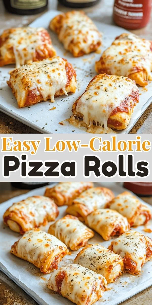 Low-calorie pizza rolls recipe for a healthy snack option
