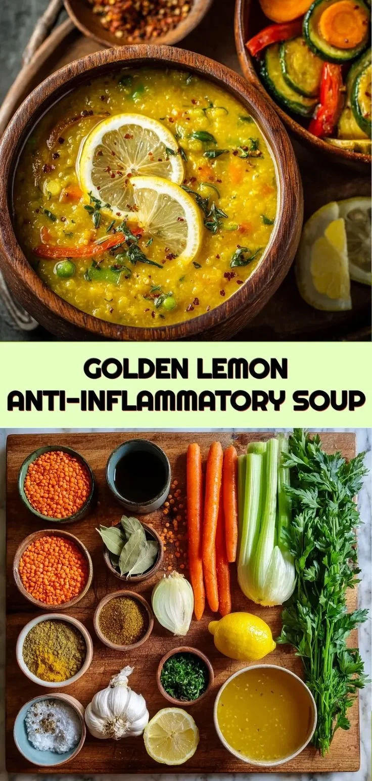 Golden Lemon Lentil Soup