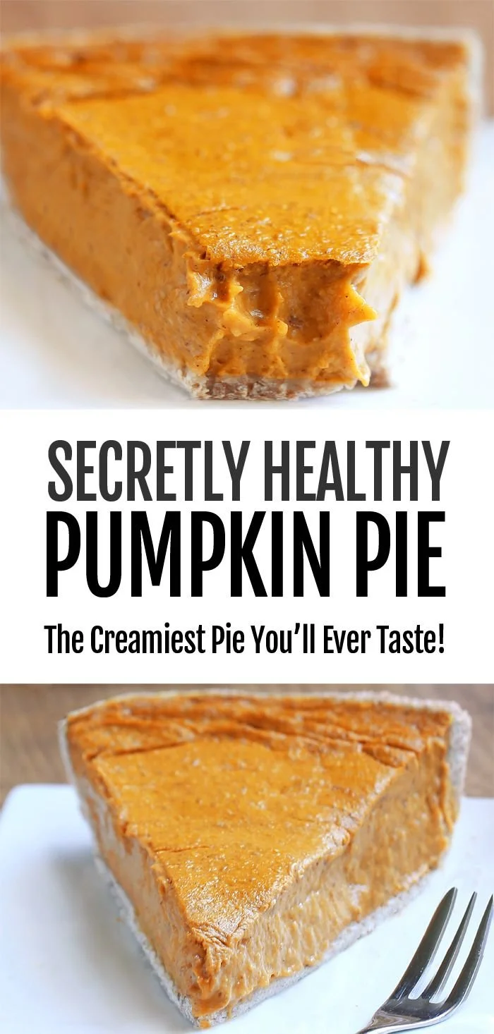 Healthy pumpkin pie slice with a dollop of whipped cream on top