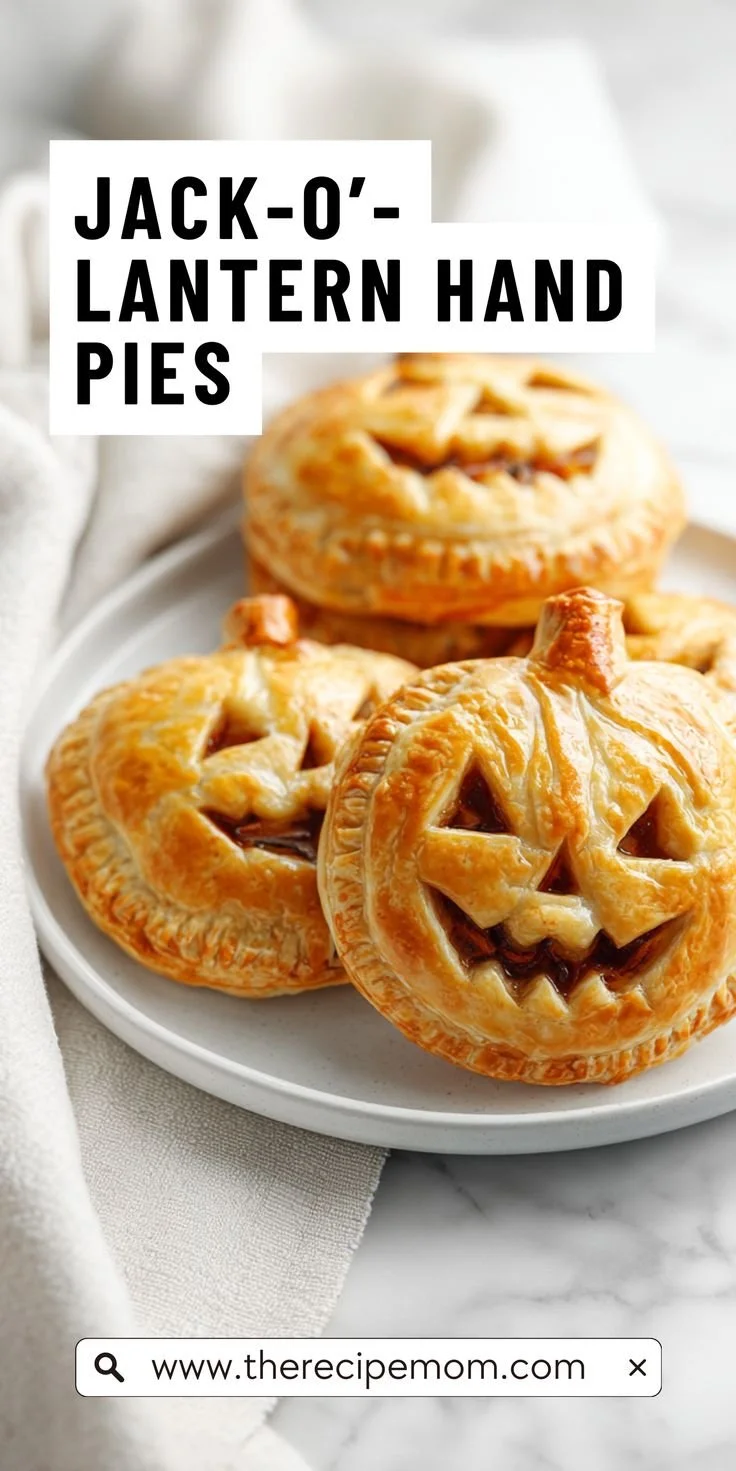 Spooky Jack-O’-Lantern hand pies for Halloween dessert