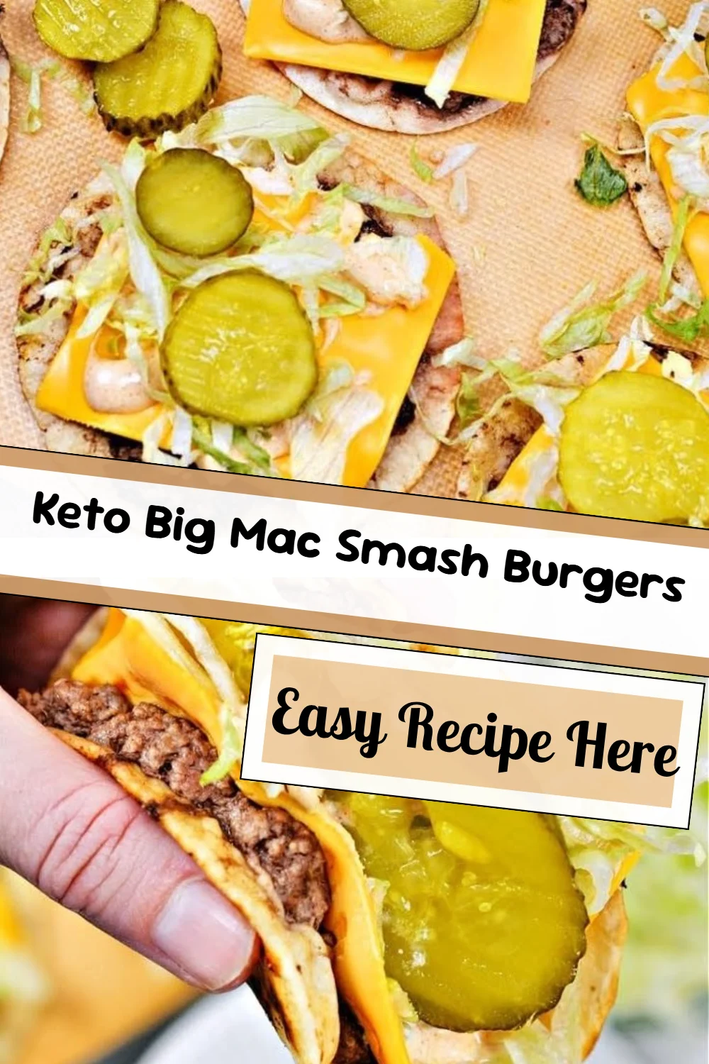 Keto Big Mac Smash Burgers
