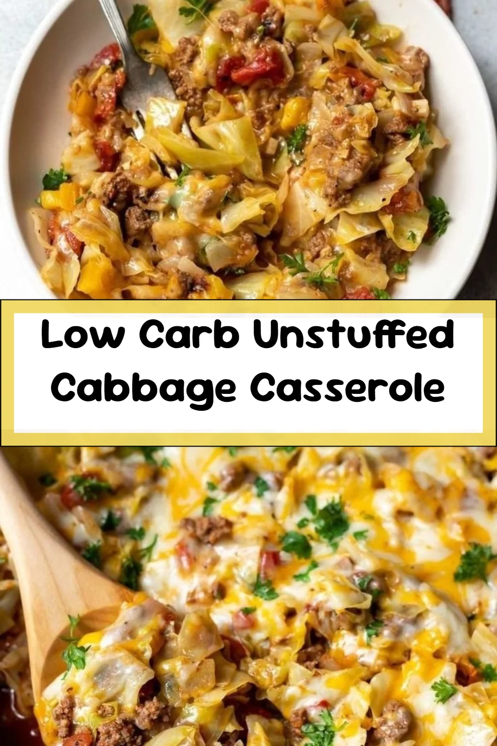 Low Carb Unstuffed Cabbage Casserole