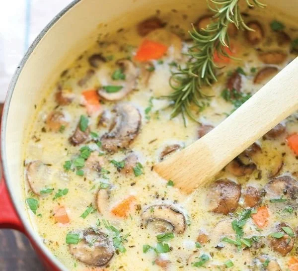 Mushroom and Chicken Soup