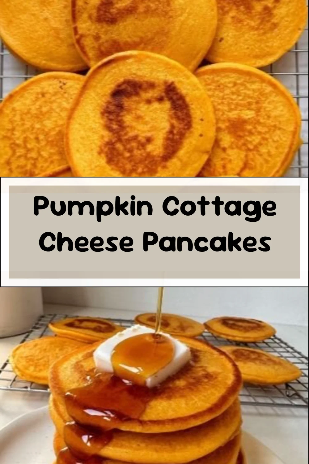 Pumpkin Cottage Cheese Pancakes