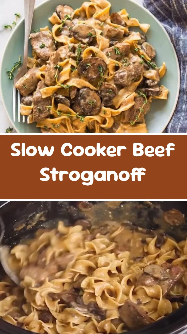 Slow Cooker Beef Stroganoff