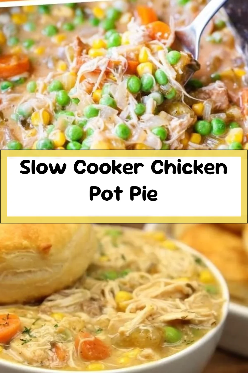 Slow Cooker Chicken Pot Pie