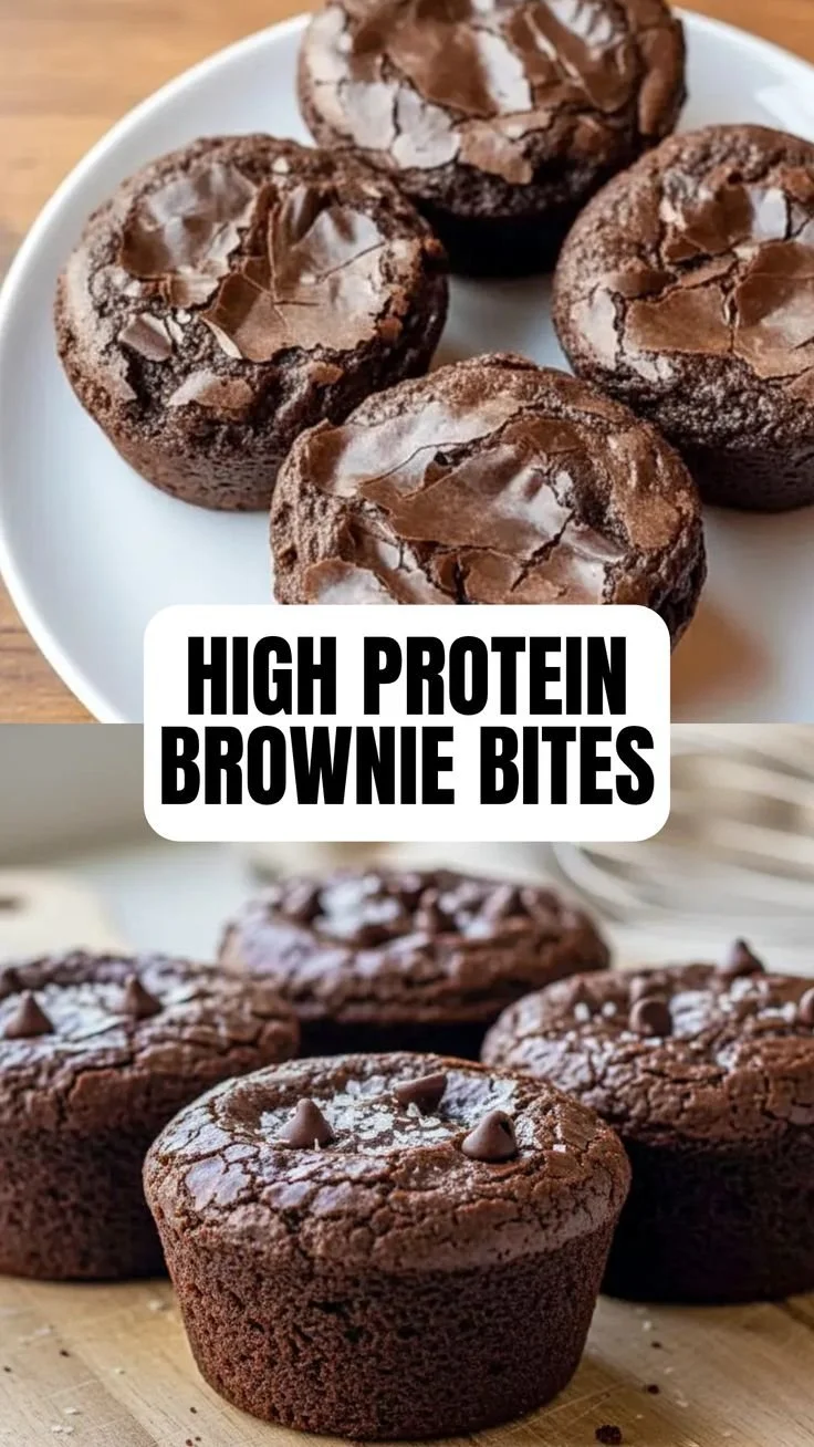 Delicious high protein brownie bites perfect for a smarter snack choice