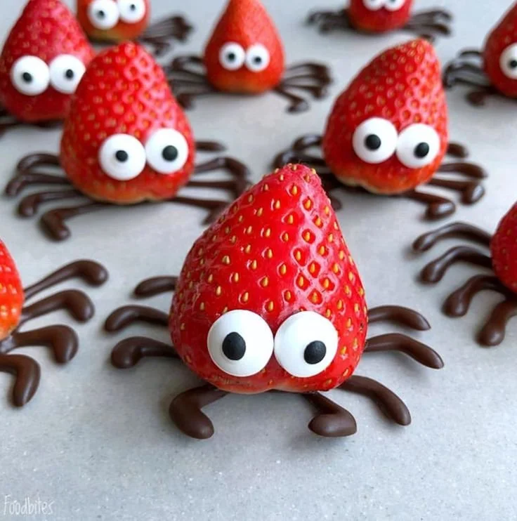 Close-up of Spiderberries with vibrant colors and textures