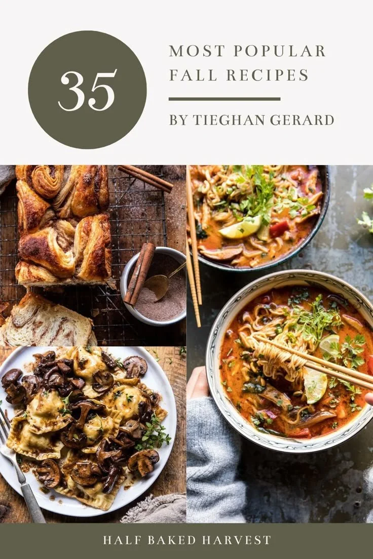 A selection of popular fall recipes featuring seasonal ingredients and flavors.