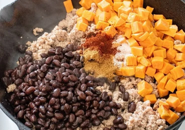 Turkey Sweet Potato Skillet