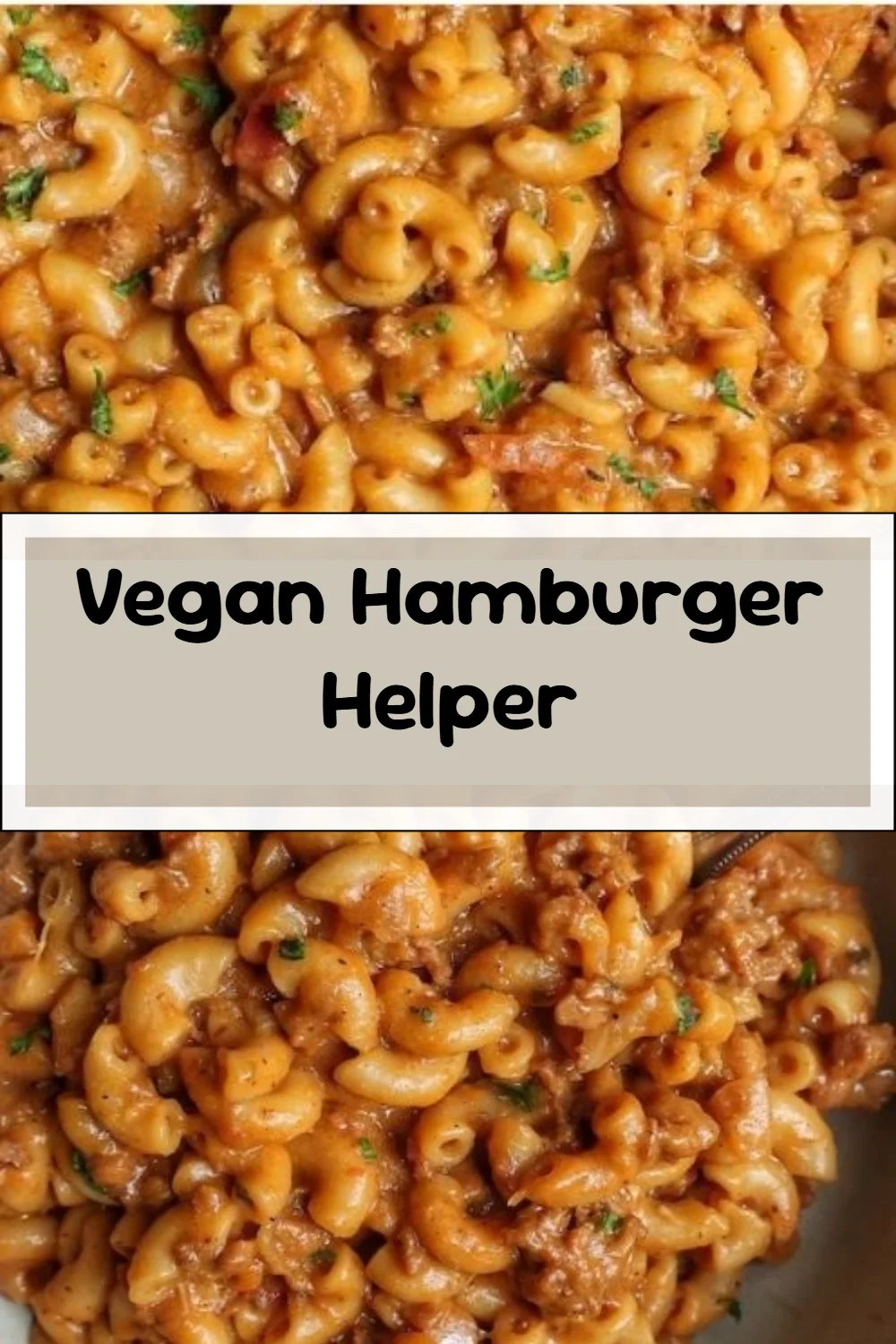 Vegan Hamburger Helper