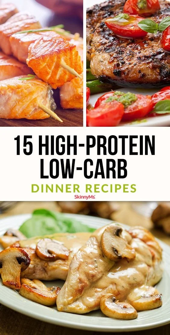 A plate of high-protein low-carb dinner with grilled chicken and vegetables
