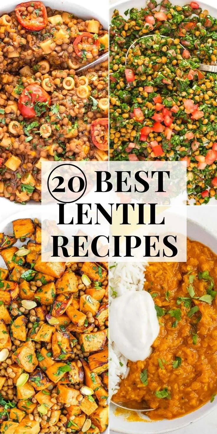 Collection of 25 easy and healthy lentil recipes for quick meals