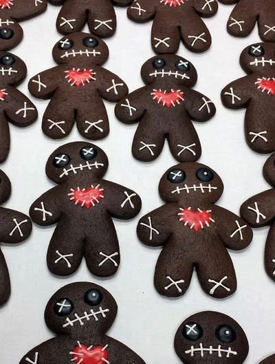 Creative Halloween treats displayed on a festive table.