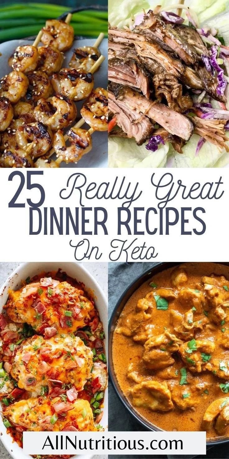 Easy ketogenic dinner recipes for a low-carb lifestyle.