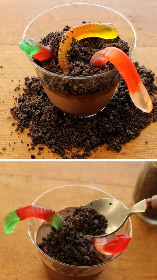 Colorful Halloween party food ideas for kids, including spooky treats and snacks.