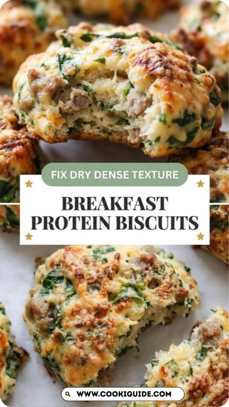 Delicious breakfast protein biscuits ready to serve, perfect for a nutritious start.