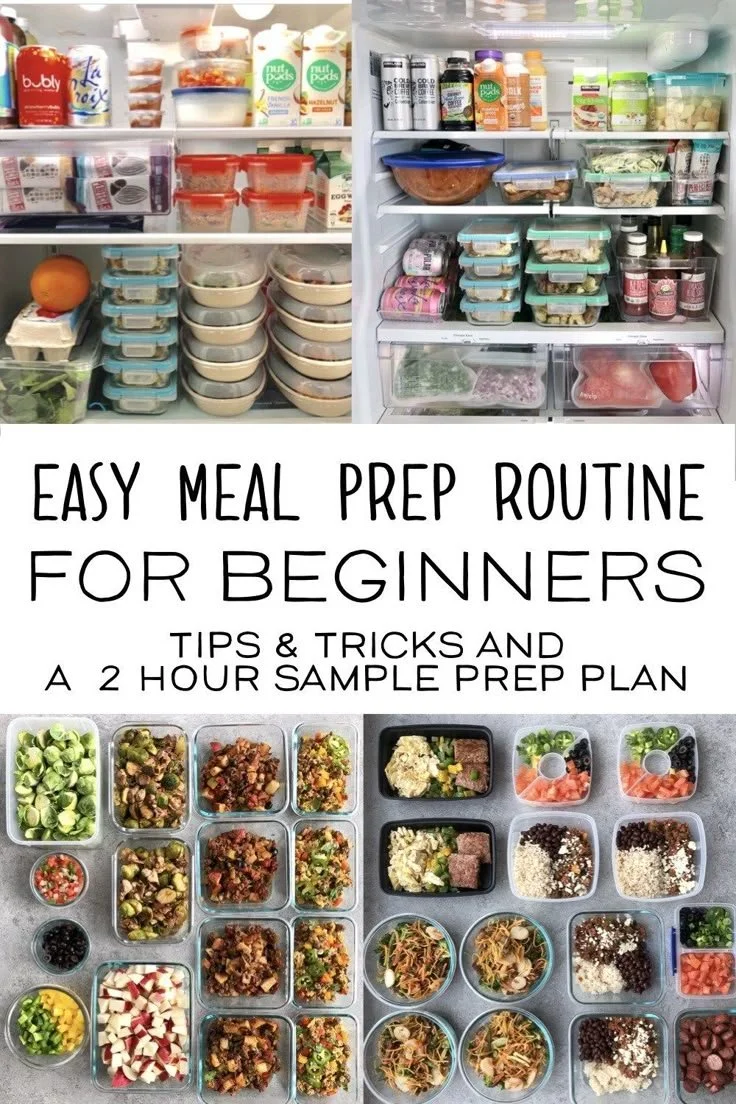 Beginner-friendly meal prep routine and guide for easy cooking.