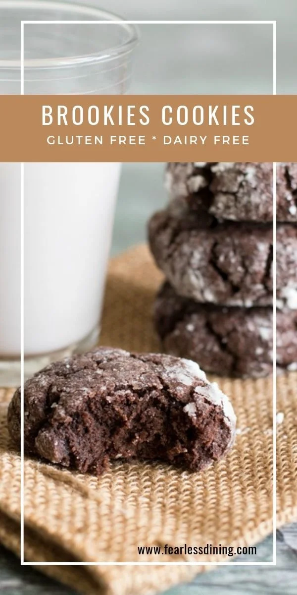 Gluten free brookies cookies combining brownies and cookies in one delicious treat