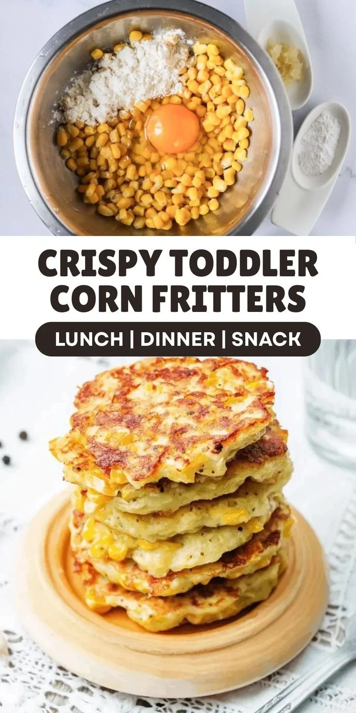 Healthy Southern corn fritters with hidden veggies ideal for kids' meals.