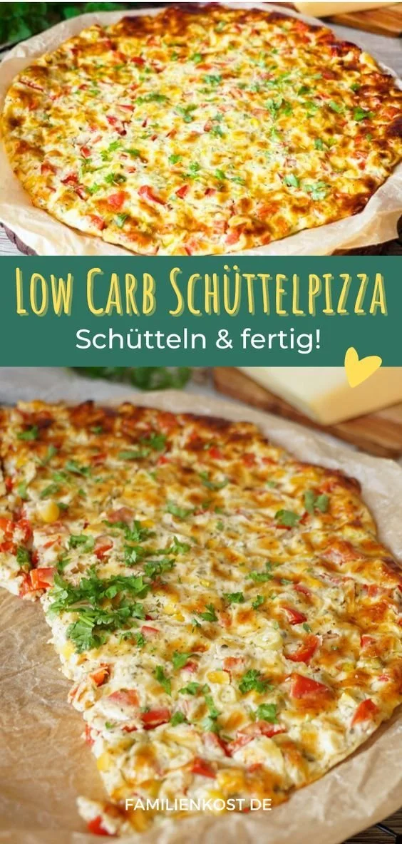 Delicious Schüttelpizza Low Carb, high in protein and tasty